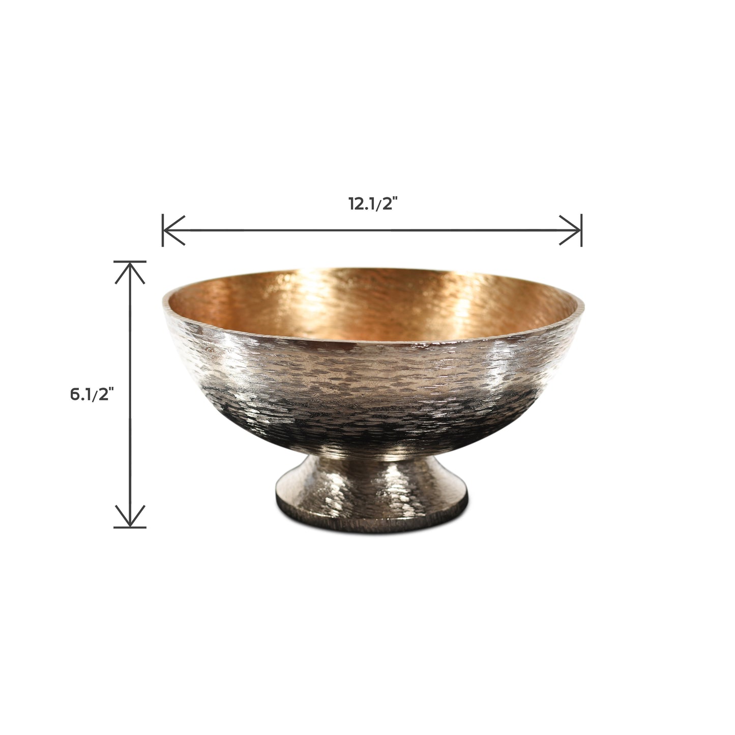 Aluminum Centerpiece Bowls For Tables | Home Accent Bowl (DH1021C)