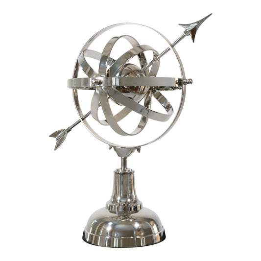 Aluminum Decorative Armillary Accent | Home Decor Sculpture (DH4032)