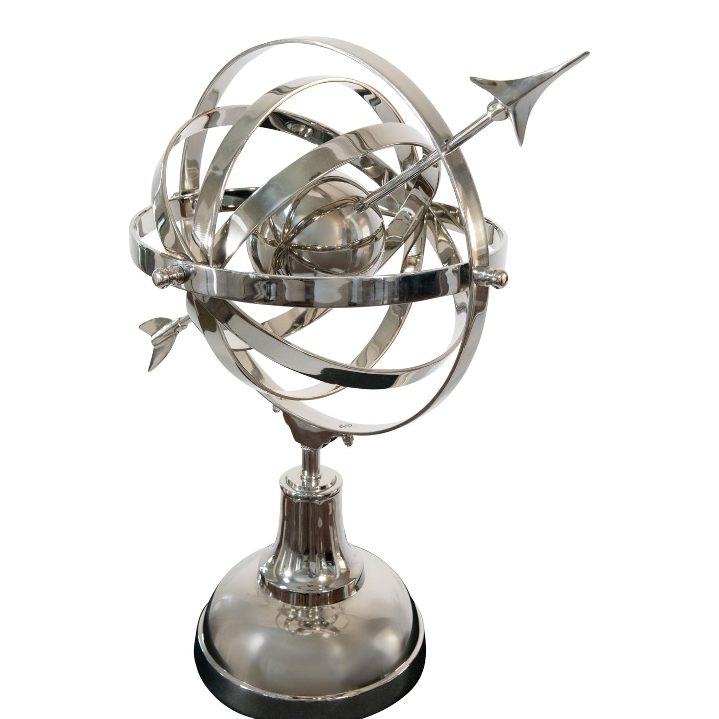 Aluminum Decorative Armillary Accent | Home Decor Sculpture (DH4032)
