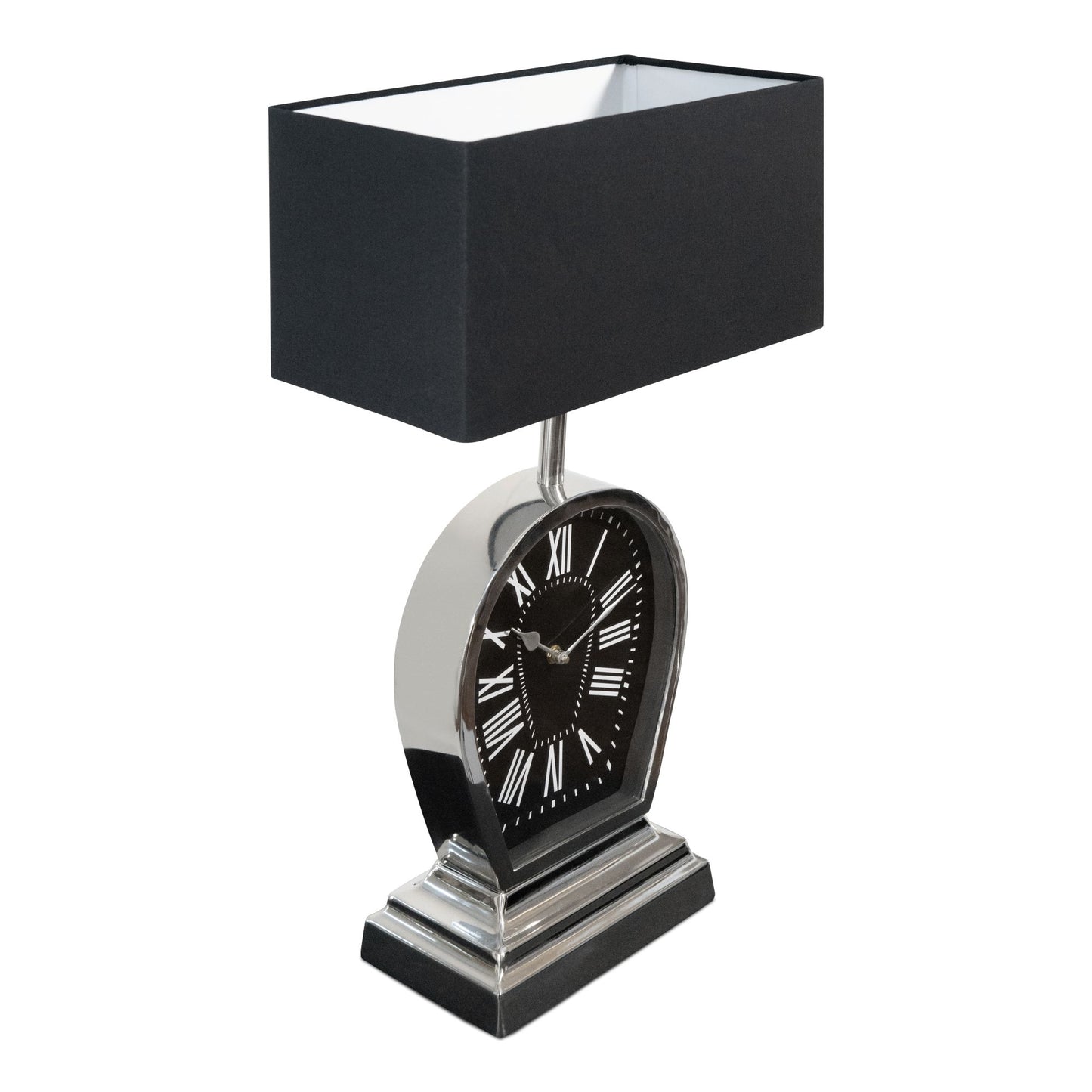 Decorative Stainless Steel and Aluminum Table Lamp With Clock (DH10003)