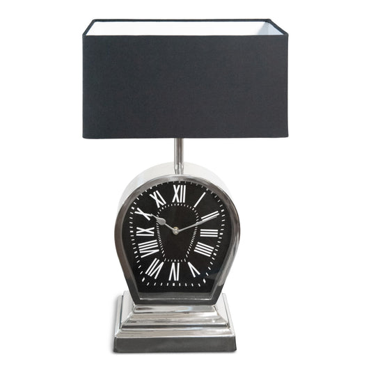 Decorative Stainless Steel and Aluminum Table Lamp With Clock (DH10003)