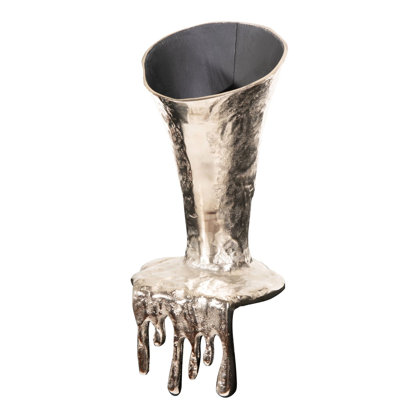 Decorative Aluminum Molten Flower Vase | Antique Vases (DH4012)