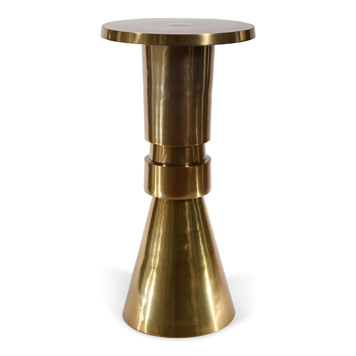 Vintage Aluminum Round Bar Table | Modern Bar Table (DH8036)