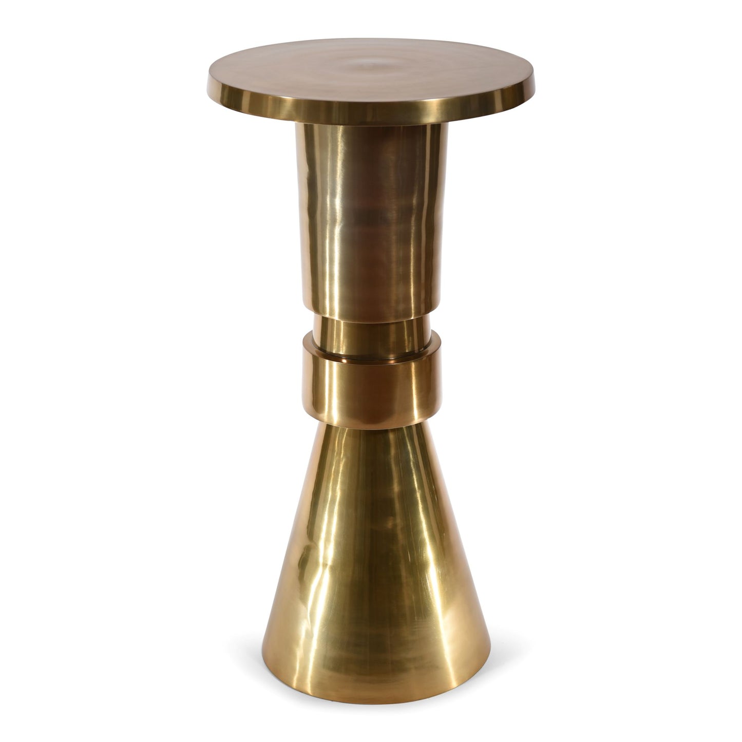 Vintage Aluminum Round Bar Table | Modern Bar Table (DH8036)