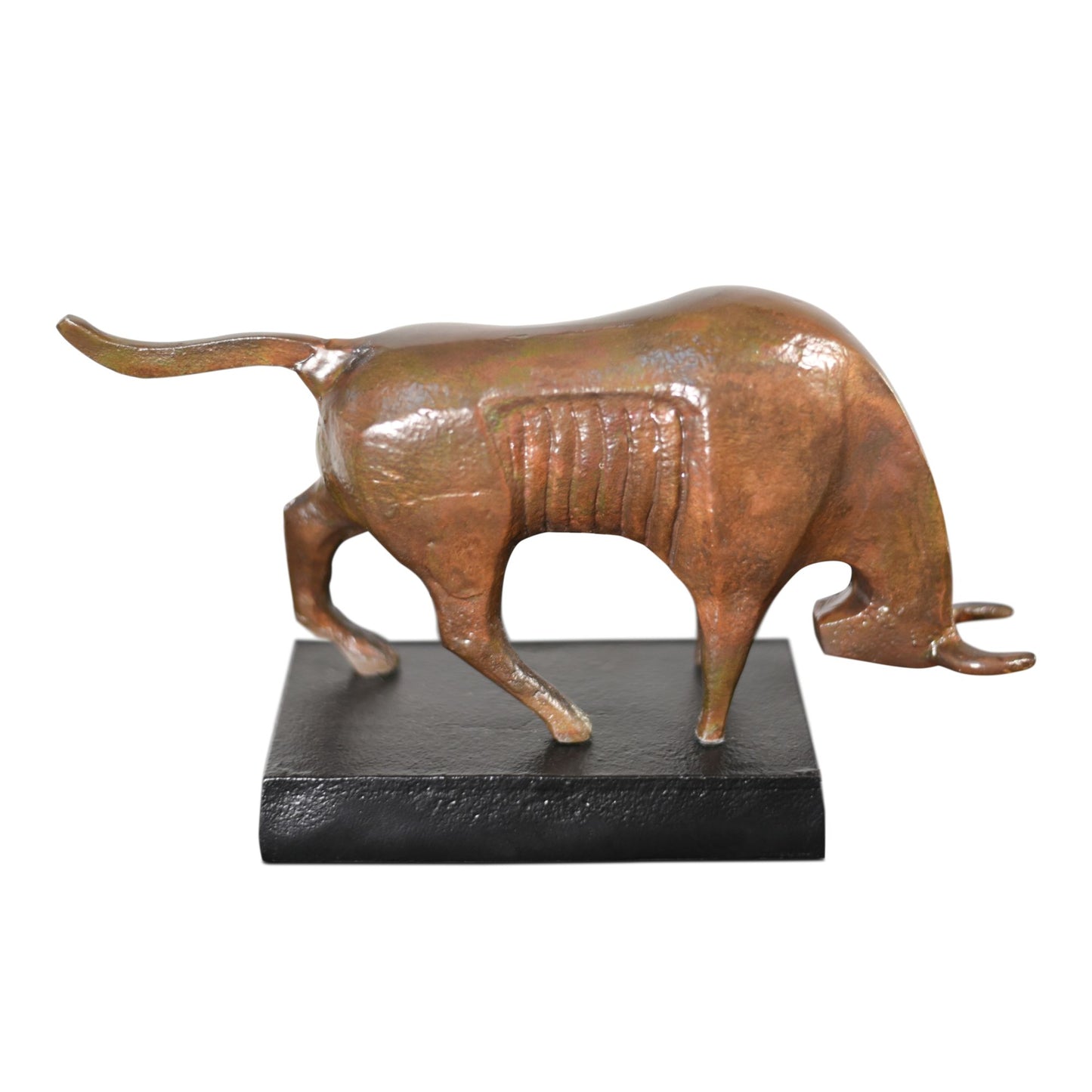 Aluminum Decorative Standing Bull | Home Decor Accent (DH4008)