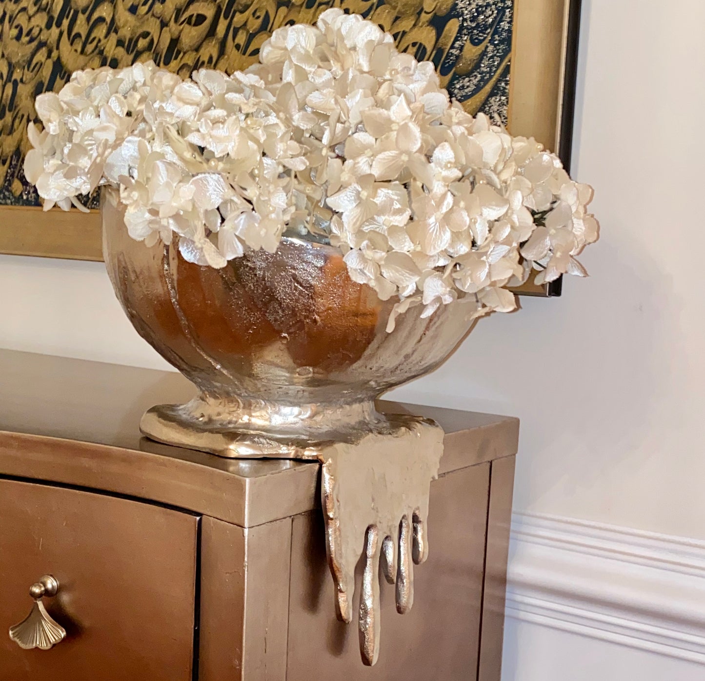 Antique Molten Aluminum Decorative Bowl | Home Decor Bowl (DH1017)