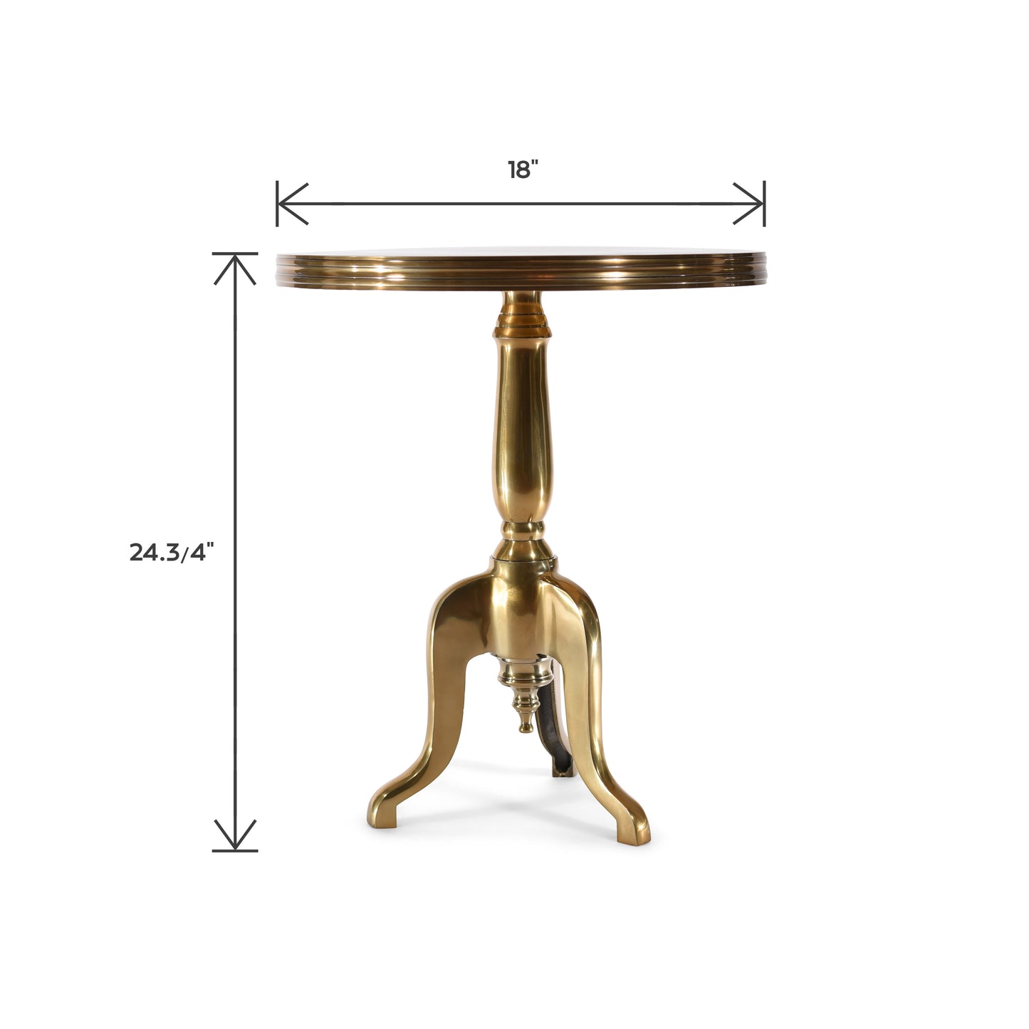 Decorative Aluminum End Table For Living Room | Metal Accent Table (DH8041)