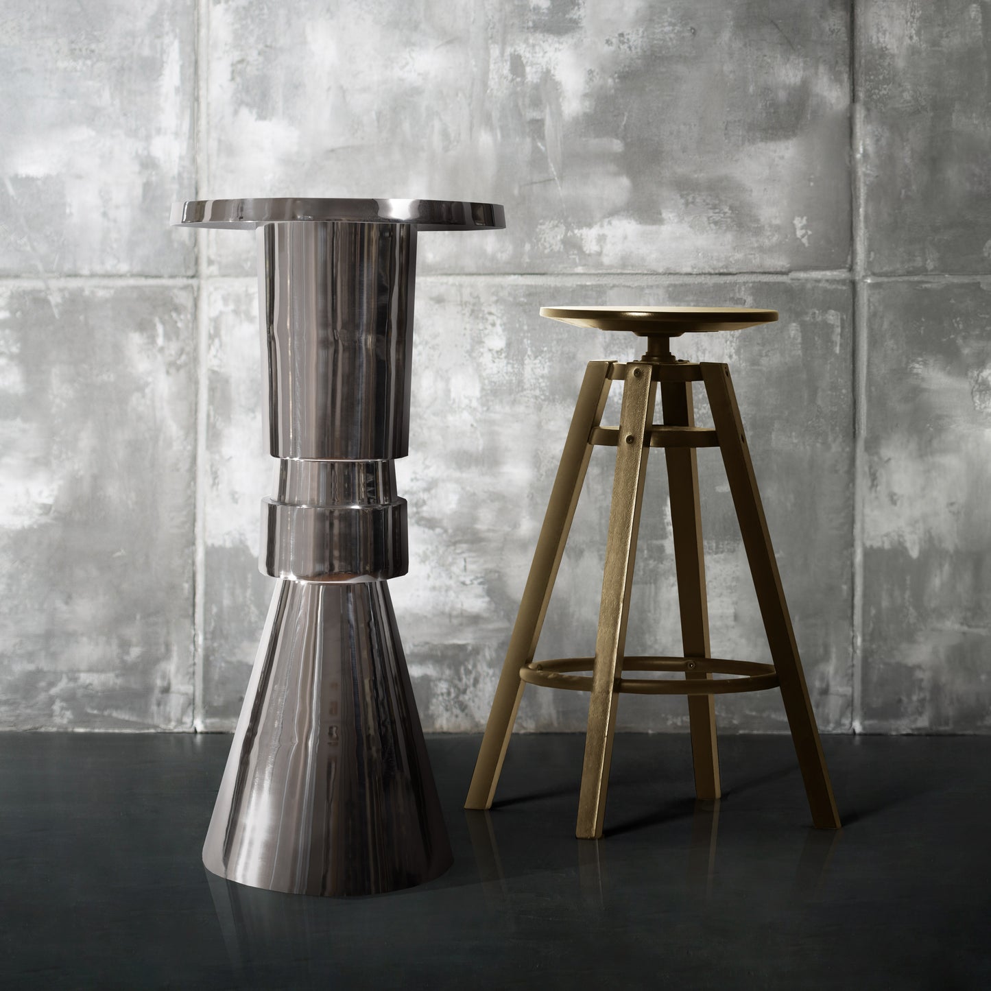 Modern Round  Aluminum Bar and Pub Table |  Metal Bar Table (DH8037)