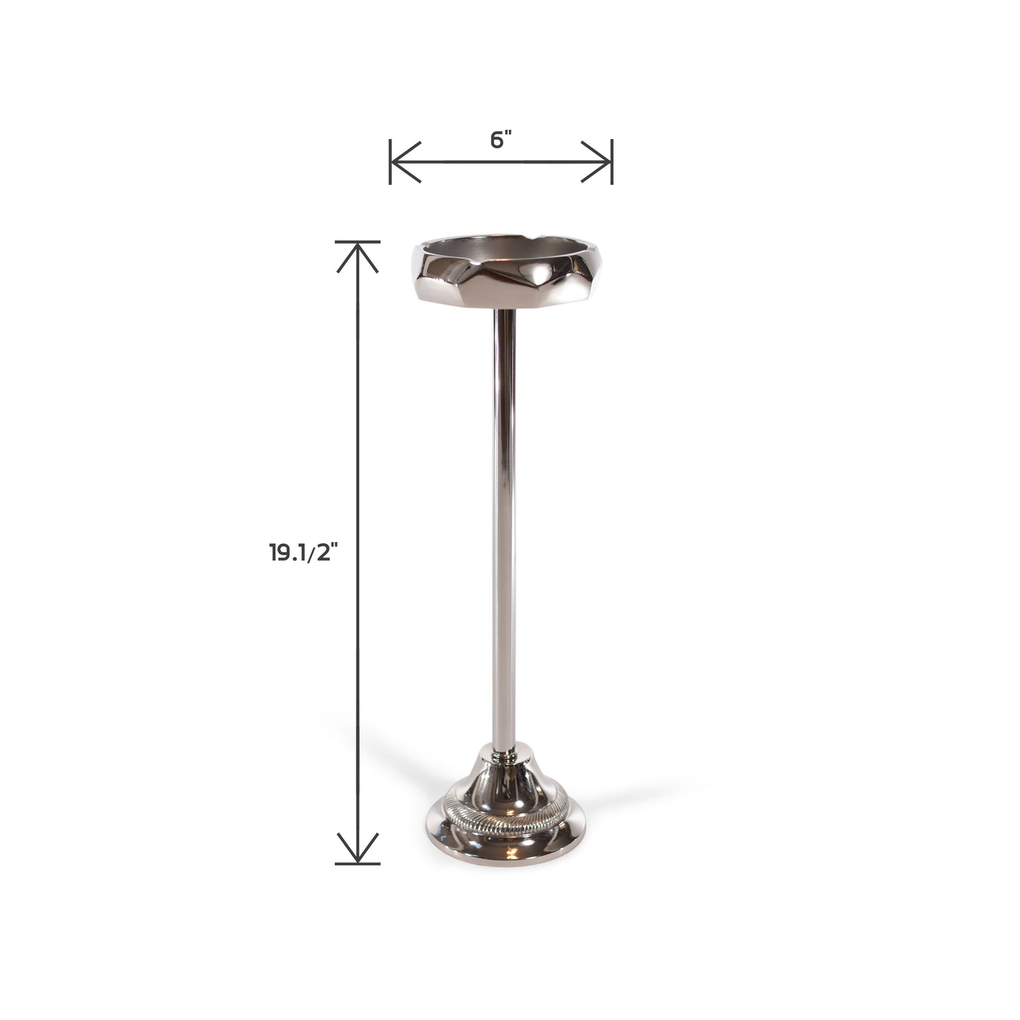 Decorative Aluminum Floor Stand Ashtray | Metal Outdoor Ashtray (DH10002)