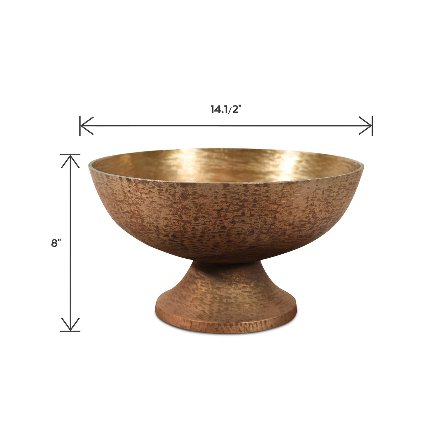Aluminum Decorative Fruit Bowl For Dining Table | Decorative Metal Bowl  (DH1021A)