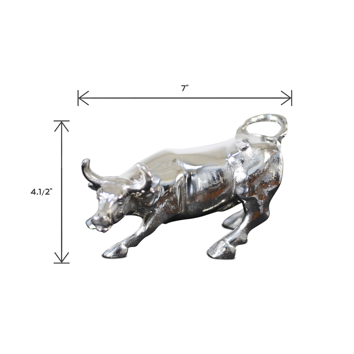 Aluminum Bull Wall Street Bull Art Decor (DH4035)