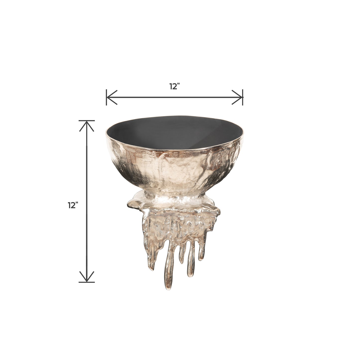 Antique Molten Aluminum Decorative Bowl | Home Decor Bowl (DH1017)
