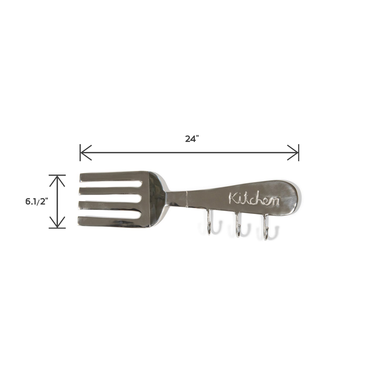 Aluminum Fork Wall Mounted Kitchen Hook | Metal Wall Hook (DH8021)