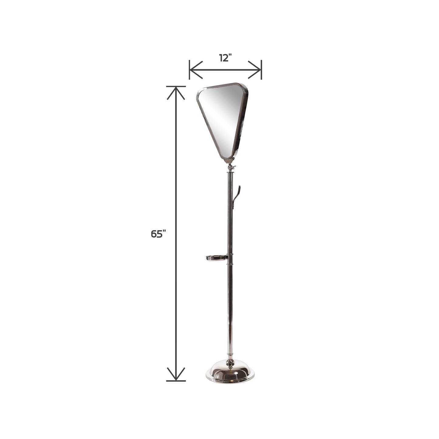 Aluminum and Steel Mirror Coat Hanger | Mirror Coat Rack (DH8028)