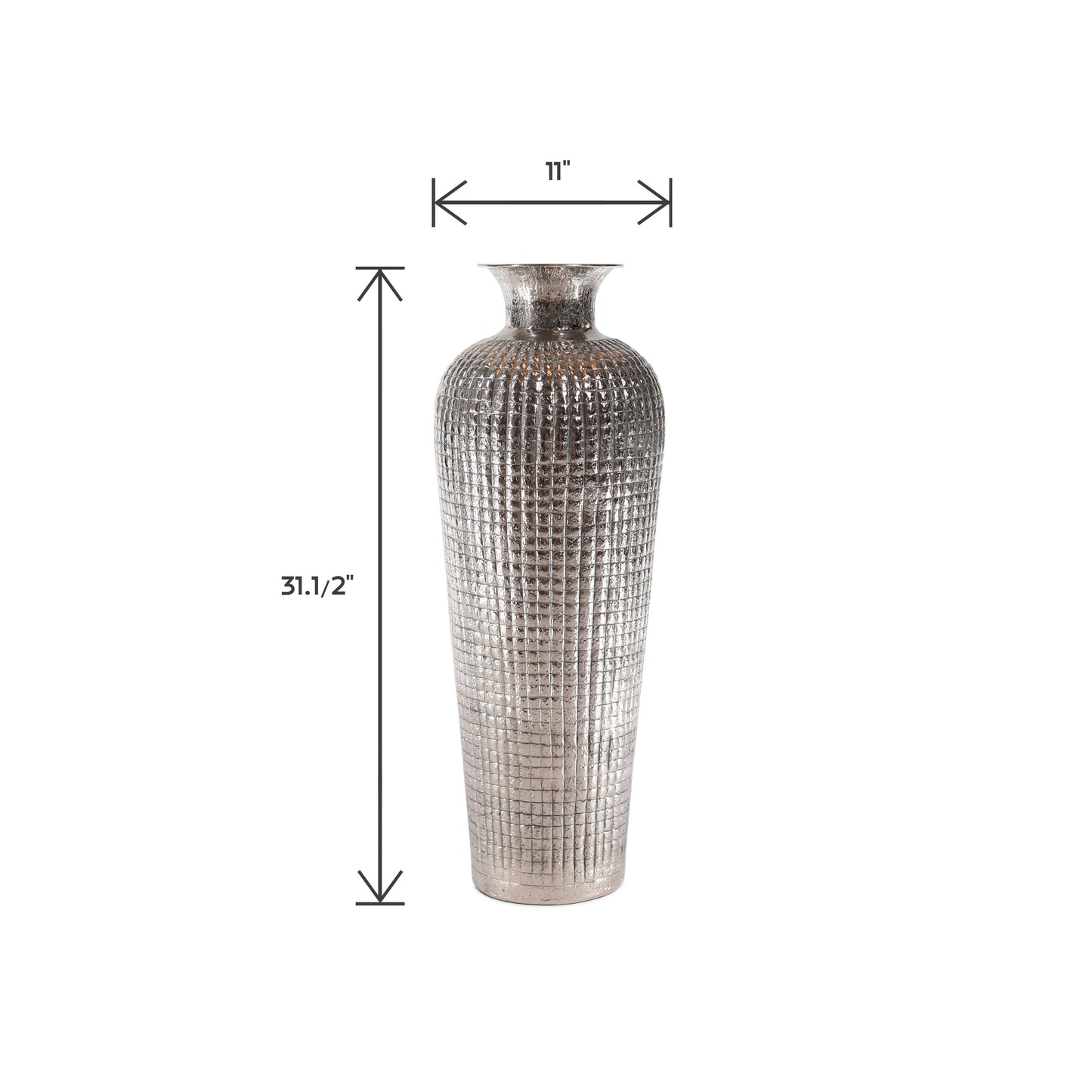 Decorative Aluminum Tall Floor Vase | Metal Floor Vase Decor (DH3037)