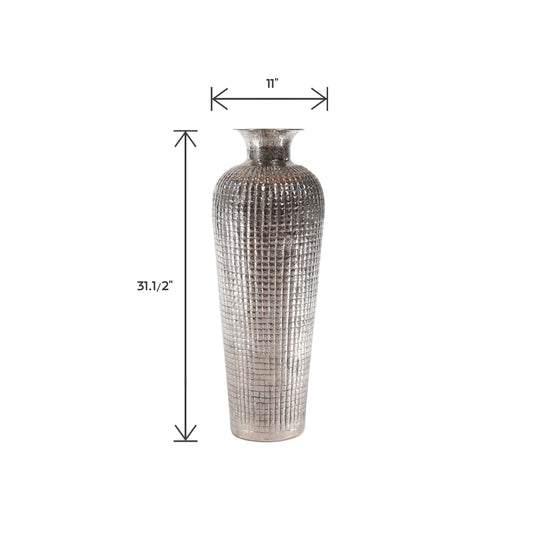 Decorative Aluminum Tall Floor Vase | Metal Floor Vase Decor (DH3037)