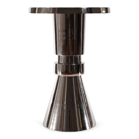 Modern Decorative Round Aluminum Table | Accent End Table (DH8039)
