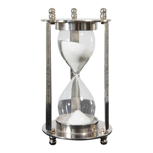 Decorative Aluminum and Brass Hourglass Sand Timer | Hourglass Clock (DH4033)