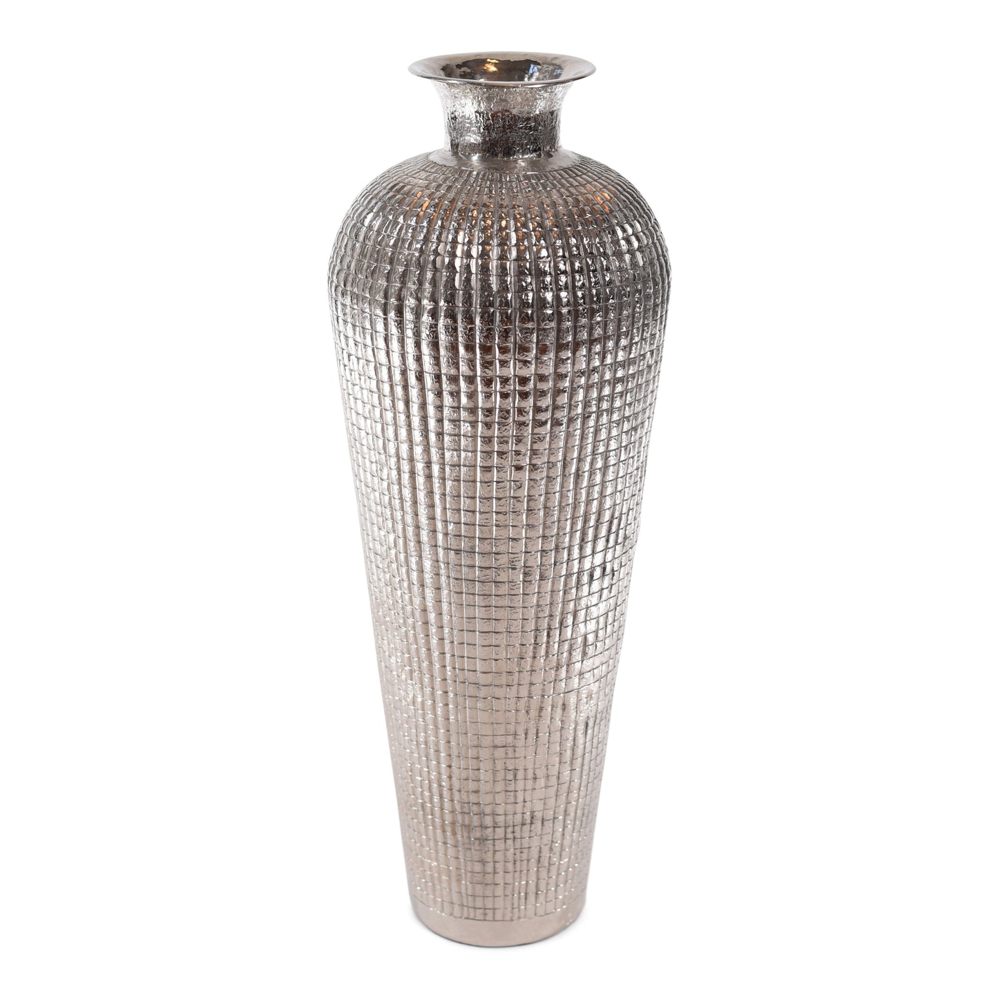Decorative Aluminum Tall Floor Vase | Metal Floor Vase Decor (DH3037)
