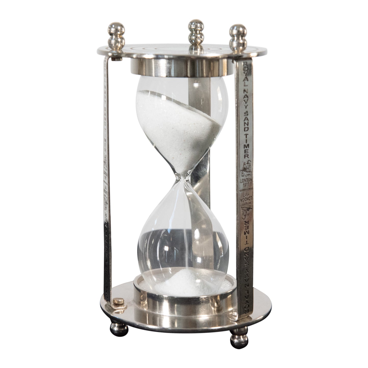 Decorative Aluminum and Brass Hourglass Sand Timer | Hourglass Clock (DH4033)