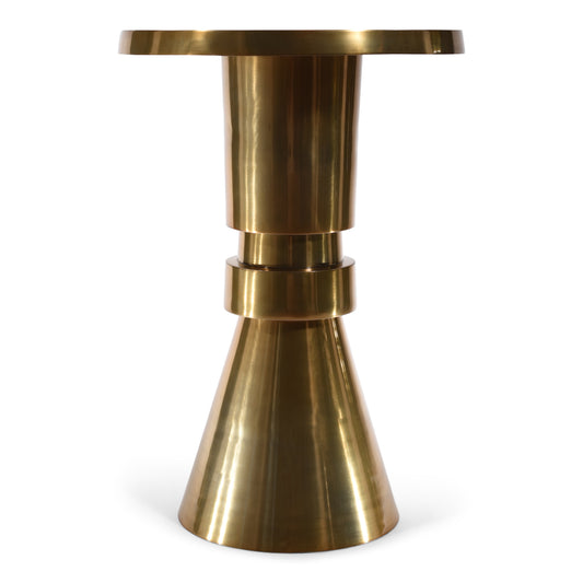 Round Aluminum Accent Coffee Table | Metal Side Table (DH8038)