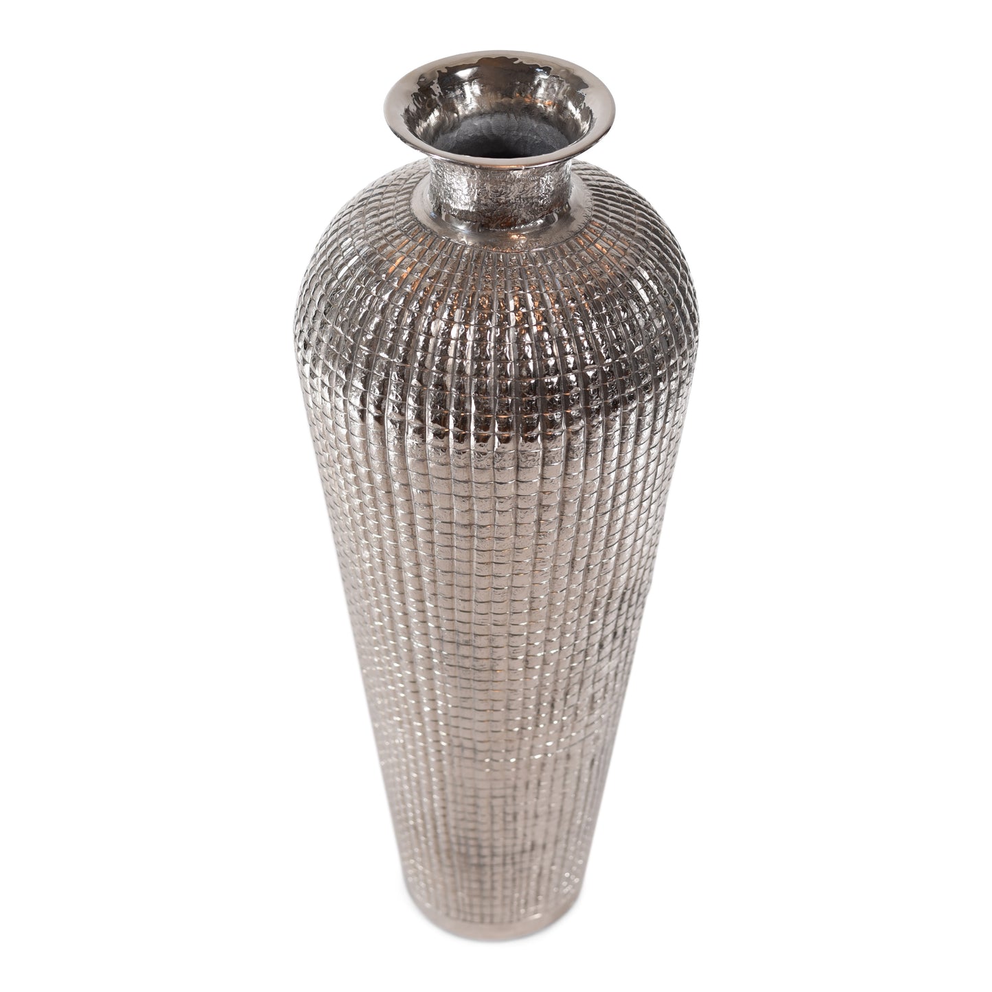 Decorative Aluminum Tall Floor Vase | Metal Floor Vase Decor (DH3037)