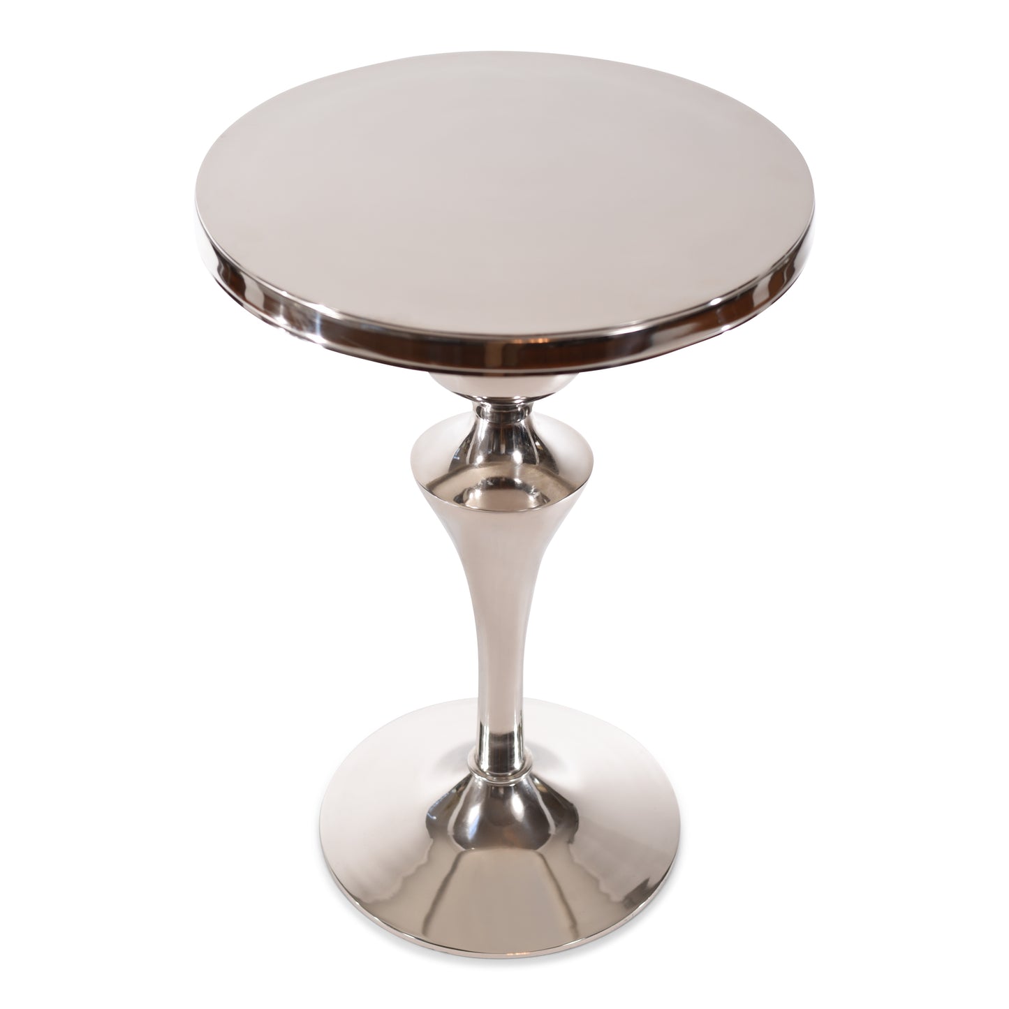 Modern Aluminum Round Side End Table | Metal Accent Table (DH8033)