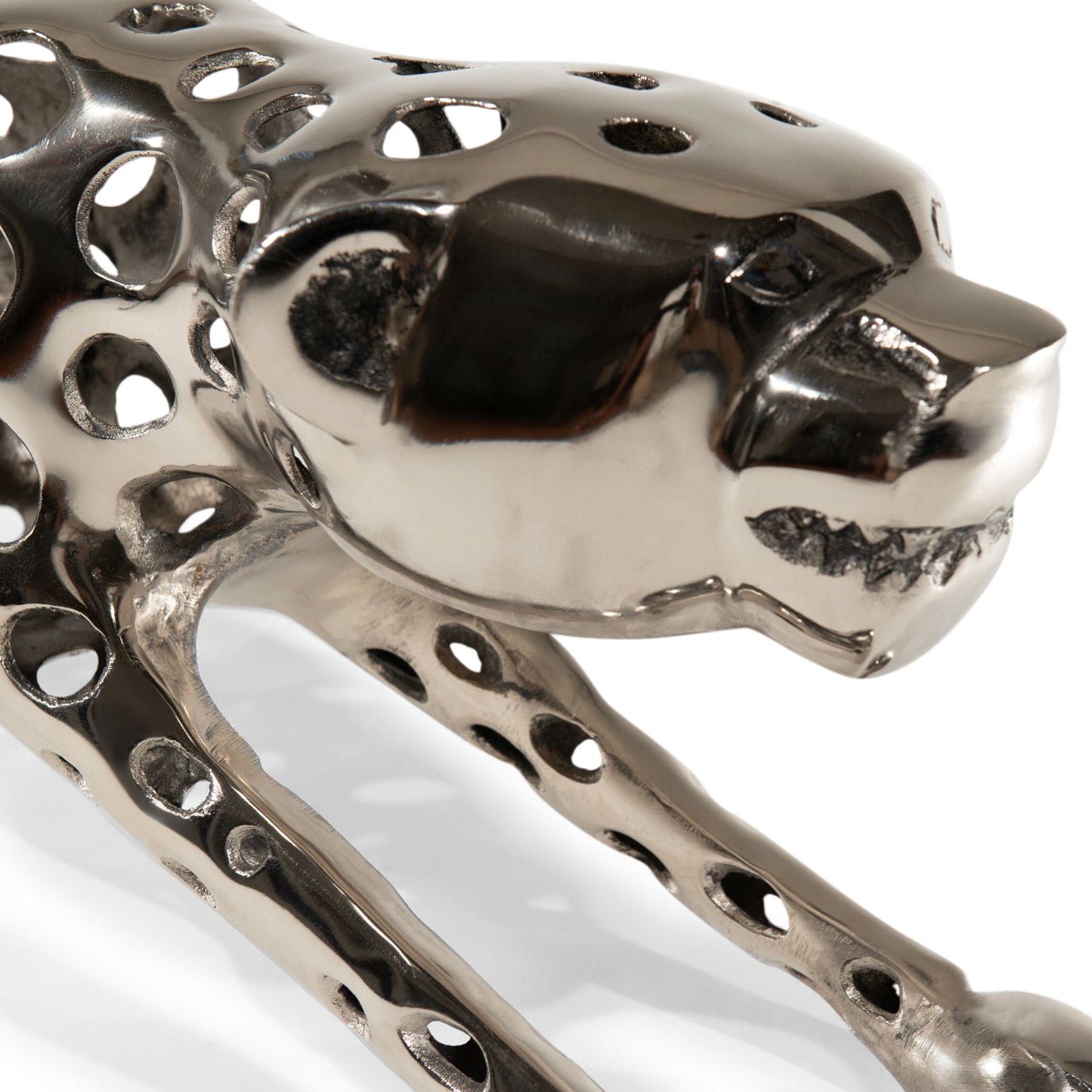Aluminum Decorative Leopard | Metal Sculptures Home Decor (DH4039)