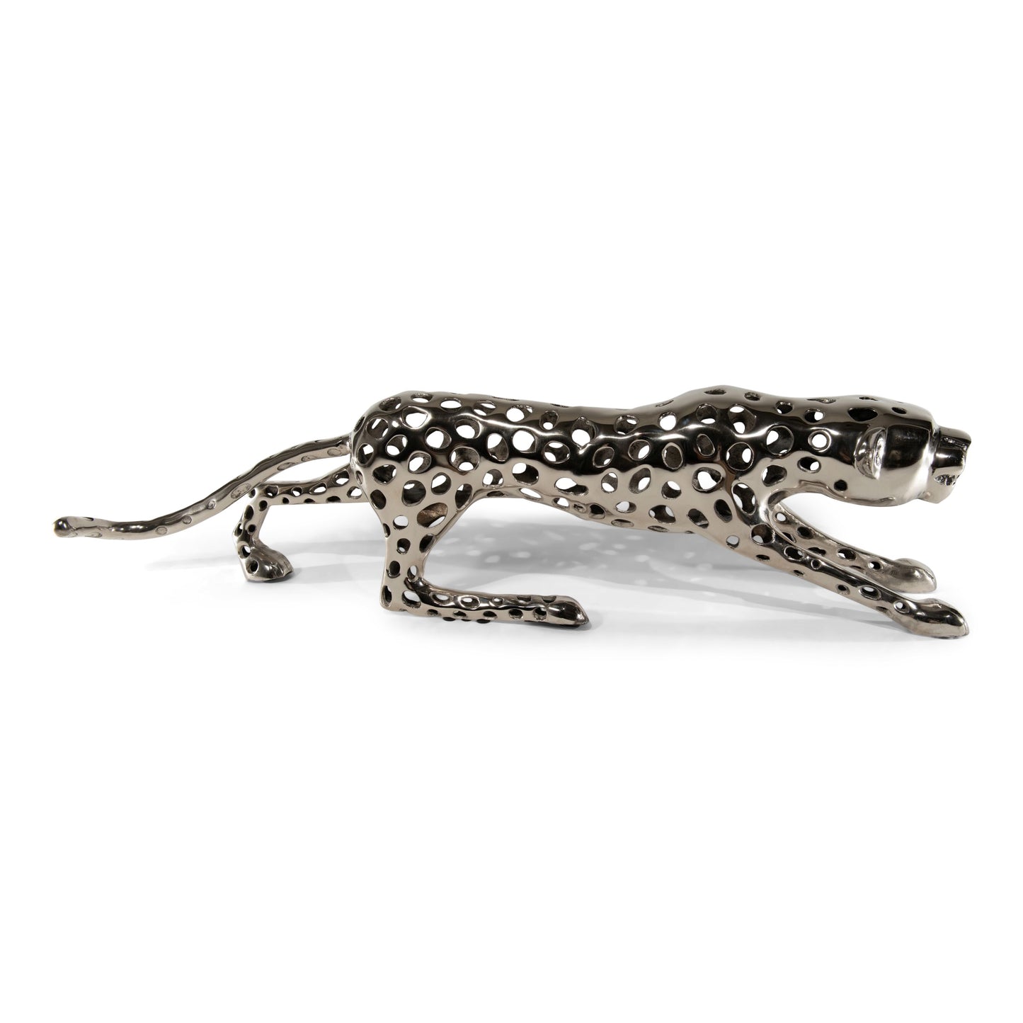 Aluminum Decorative Leopard | Metal Sculptures Home Decor (DH4039)