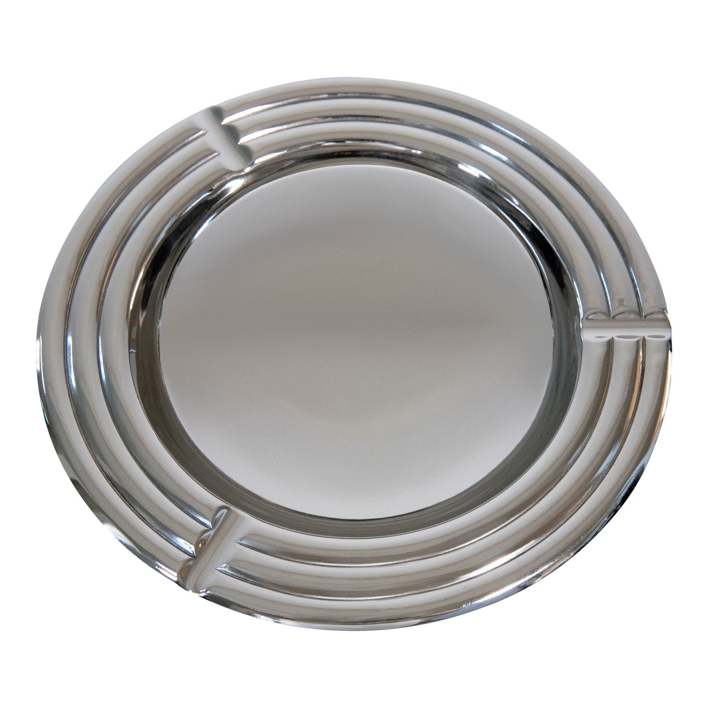 Modern Silver Round Aluminum Ashtray | Metal Ashtray (DH10007)