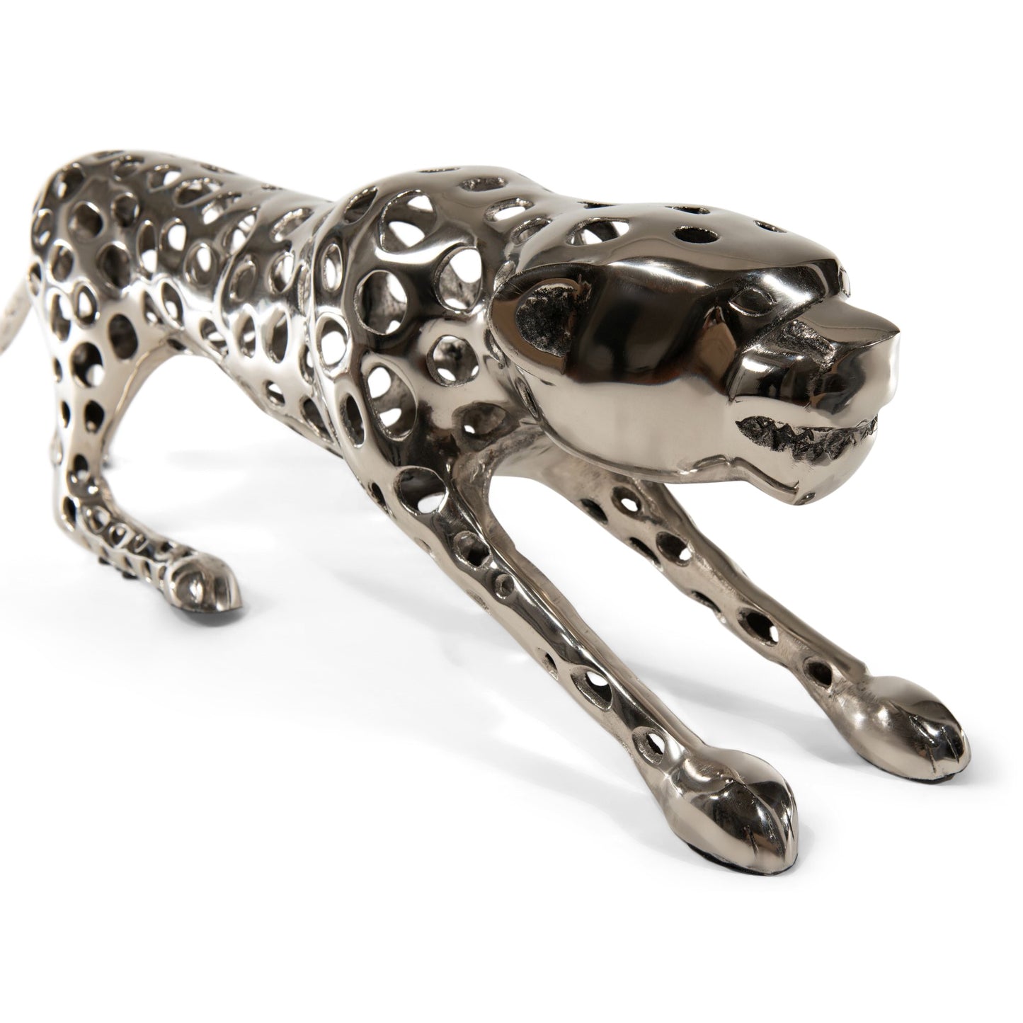 Aluminum Decorative Leopard | Metal Sculptures Home Decor (DH4039)