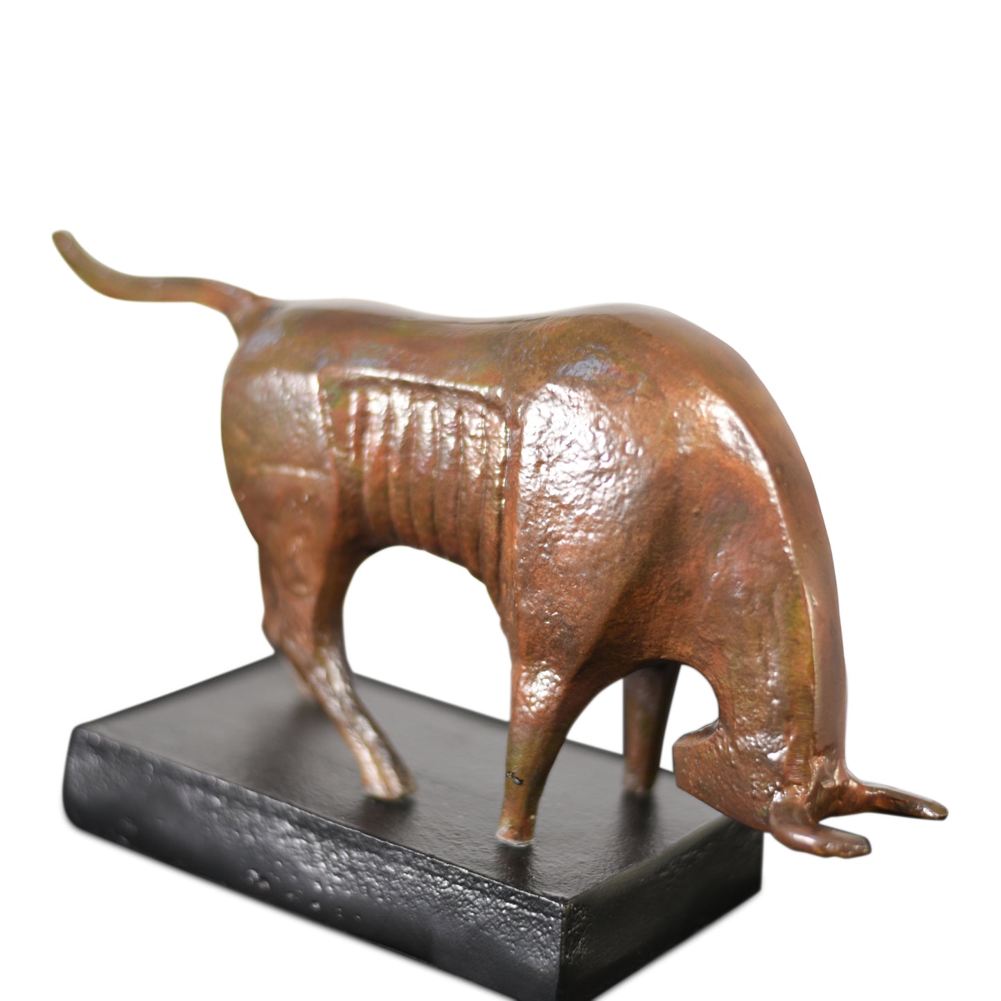 Aluminum Decorative Standing Bull | Home Decor Accent (DH4008)